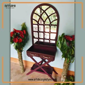 Trolly Table & Mirror Set